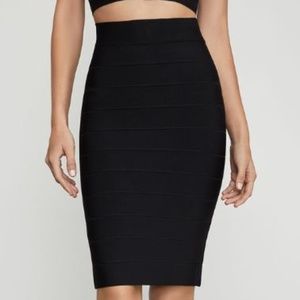 BCBGMAXAZRIA Leger High-Waist Bandage Skirt